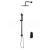 Cersanit CREA Set podomietková batéria + hlavová sprcha + sprchový set, Čierna S952-009
