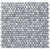 Tubadzin Drops metal silver hex  mozaika 30x30,2