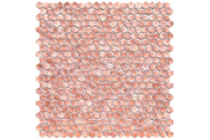 Tubadzin Drops metal rose hex mozaika 30x30,2