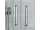 Roth HI2B2 80cm dvojkrídlové dvere do niky, profil Brillant, Číre sklo