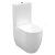 Kerasan FLO WC-kombi, spodný/zadný odpad, biela