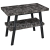 Sapho TWIGA umývadlový stolík 80x72x50 cm, čierna matná/štiepaný kameň