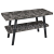 Sapho TWIGA umývadlový stolík 110x72x50 cm, čierna matná/štiepaný kameň