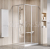 Ravak SRV2-75 195 S Sprchové dvere pre rohový sprchový kút, satin, Transparent + CLEANER