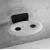 Ravak OVO-P II-OPAL/BLACK Sedátko do sprchy, sklopné, oválne + CLEANER čistič