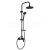 Kuchinox INTRA sprchový stĺp+batéria,3-pol.sprcha mydelnička, 20cm hlavová sprcha, čierna