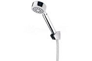 Cersanit ATON Set ručná sprcha so sprchovou hadicou a držiakom sprchy bodov,Chróm S951-024
