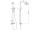 Cersanit MILLE Sprchový stĺp s pákovou batériou, Chróm S951-339