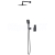 Cersanit LARGA Set podomietková batéria + hlavová sprcha + sprchový set, Čierna S952-031