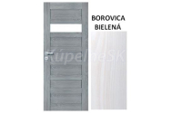 ImperioDoor set interiérové rámové dvere PAROS.2, Sklo, 3DTopDekor Borovica Bielená+Zárubň