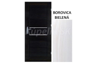 ImperioDoor set interiérové rámové dvere MIRA.8, Sklo, 3DTopDekor Borovica Bielená+Zárubňa