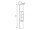 Mereo Leny, kúpeľňová skrinka vysoká 170 cm, biela, ľavá