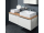 Mereo Mailo, kúpeľňová skrinka 81cm, biela, chróm madlo
