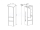 Mereo Mailo, kúpeľňová skrinka vysoká 170 cm, antracit, chróm madlo