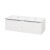 Mereo Mailo, kúpeľňová skrinka s keramickým umývadlom 121 cm, biela, chróm madlo