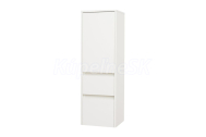 Mereo Opto kúpeľňová skrinka vysoká 125 cm, ľavé otváranie, biela