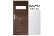 ImperioDoor set interiérové rámové dvere BRYTANIA.2, Sklo, 3DTopDekor Borovica Bielená+Zár