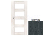 VOSTER set VICAR 10 rámové dvere presklené, V-Platinium Dub Carbon +Zárubňa