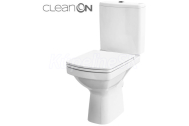 Cersanit 599 EASY NEW WC-Kombi zadný odpad 3/5 CLEAN ON+sed. DP,SC,EO, Biela K102-028
