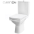Cersanit 600 EASY NEW WC-Kombi zadný odpad 3/5 CLEAN ON+sed. DP,SC,EO, Biela K102-029