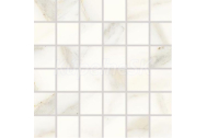 Rako CAVA dlažba-mozaika set 30x30cm 5x5cm, Biela matná, Rektif. WDM06730, 1.tr.