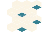 Cersanit COLOUR BLINK MOSAIC DIAMOND MIX 28X29,7x0,9 cm mozaika, matná, WD567-005, 1.tr