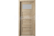 PORTA Doors SET Rámové dvere VERTE PREMIUM A.1 skloMat, 3Dfólia Dub Klasický+zárubeň