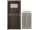 PORTA Doors SET Rámové dvere VERTE PREMIUM A.1 skloMat, 3Dfólia Dub Sibírsky+zárubeň