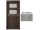PORTA Doors SET Rámové dvere VERTE PREMIUM A.2 skloMat, 3Dfólia Agát Strieborný+zárubeň
