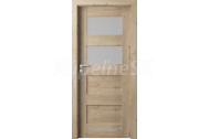 PORTA Doors SET Rámové dvere VERTE PREMIUM A.2 skloMat, 3Dfólia Dub Klasický+zárubeň