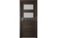 PORTA Doors SET Rámové dvere VERTE PREMIUM A.2 skloMat, 3Dfólia Dub Tmavý+zárubeň