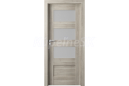 PORTA Doors SET Rámové dvere VERTE PREMIUM A.3 skloMat, 3Dfólia Agát Strieborný+zárubeň