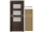 PORTA Doors SET Rámové dvere VERTE PREMIUM A.3 skloMat, 3Dfólia Dub Prírodný+zárubeň