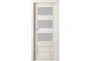 PORTA Doors SET Rámové dvere VERTE PREMIUM A.3 skloMat, 3Dfólia Dub Škandinávsky+zárubeň