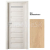 PORTA Doors SET Rámové dvere VERTE PREMIUM D.1 skloMat, 3Dfólia Buk Škandinávsky+zárubeň