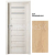 PORTA Doors SET Rámové dvere VERTE PREMIUM D.2 skloMat, 3Dfólia Buk Škandinávsky+zárubeň