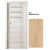 PORTA Doors SET Rámové dvere VERTE PREMIUM D.3 skloMat, 3Dfólia Buk Škandinávsky+zárubeň