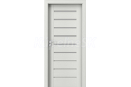 PORTA Doors SET Rámové dvere KONCEPT A6, sklo Matné, 3D fólia Wenge White + zárubňa