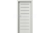PORTA Doors SET Rámové dvere KONCEPT A4, sklo Matné, 3D fólia Wenge White + zárubňa