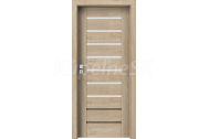 PORTA Doors SET Rámové dvere KONCEPT A7, sklo Matné, 3D fólia Dub Klasický + zárubňa