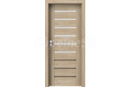 PORTA Doors SET Rámové dvere KONCEPT A6, sklo Matné, 3D fólia Dub Klasický + zárubňa