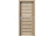 PORTA Doors SET Rámové dvere KONCEPT A4, sklo Matné, 3D fólia Dub Klasický + zárubňa