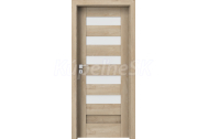 PORTA Doors SET Rámové dvere KONCEPT C5, sklo Matné, 3D fólia Dub Klasický + zárubňa