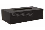 Sapho X-ROUND BLACK Kleenex box, 250x130x75mm, čierná