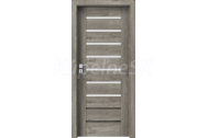 PORTA Doors SET Rámové dvere KONCEPT A7, sklo Matné, 3D fólia Dub Sibírsky + zárubňa