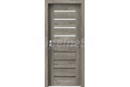 PORTA Doors SET Rámové dvere KONCEPT A4, sklo Matné, 3D fólia Dub Sibírsky + zárubňa