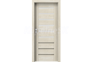 PORTA Doors SET Rámové dvere KONCEPT A6, sklo Matné, 3D fólia Dub Škandinávsky + zárubňa
