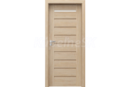 PORTA Doors SET Rámové dvere KONCEPT A1, sklo Matné, 3D fólia Buk Škandinávsky + zárubňa