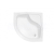 Hopa OLIVER I Štvrťkruhová sprchová vanička akrylátová 90x90x15cm, R550 Biela