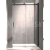 Hopa BELVER BLACK Sprchové dvere posuvné 150x195cm, univerz., rám Čierny Al, sk. číre 8mm